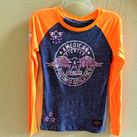 American Fighter By Affliction Long Sleeve Tee Shirt - Picture 1 of 10